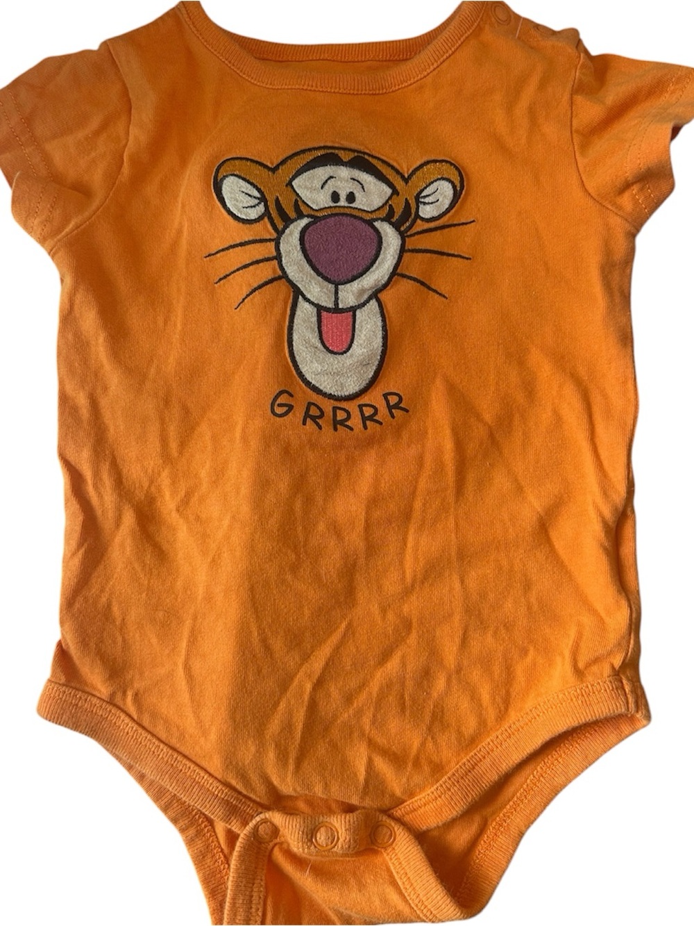 Disney Orange Tigger Graphic Baby Bodysuit